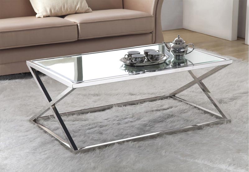 STAINLESS STEEL COFFEE TABLE